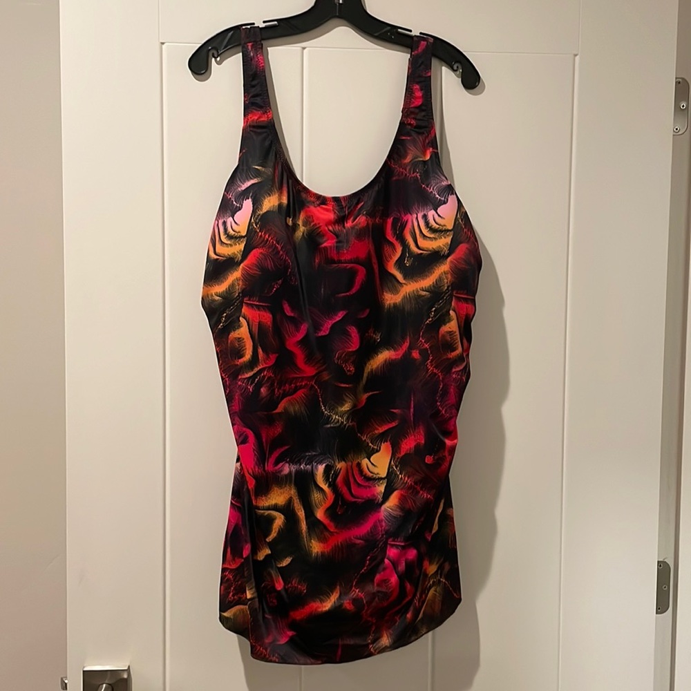 t.h.e. Sarong one piece swimsuit NWT